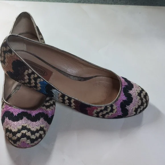 Missoni Knit Ballet Flats, Size 36.5